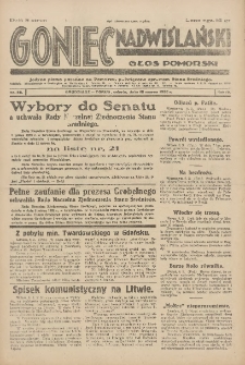 Goniec Nadwiślański: wydanie poranne: Głos Pomorski: jedyne pismo poranne na Pomorzu, poświęcone sprawom stanu średniego 1928.03.10 R.4 Nr58