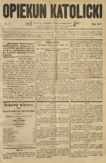 Opiekun Katolicki. 1887.02.02 R.14 nr9