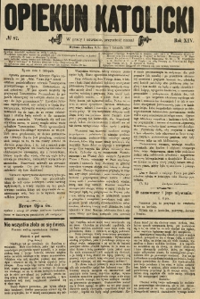 Opiekun Katolicki. 1887.11.09 R.14 nr87