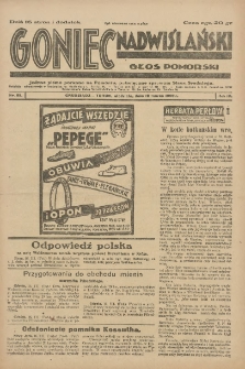 Goniec Nadwiślański: wydanie poranne: Głos Pomorski: jedyne pismo poranne na Pomorzu, poświęcone sprawom stanu średniego 1928.03.18 R.4 Nr65