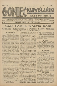 Goniec Nadwiślański: wydanie poranne: Głos Pomorski: jedyne pismo poranne na Pomorzu, poświęcone sprawom stanu średniego 1928.03.21 R.4 Nr67
