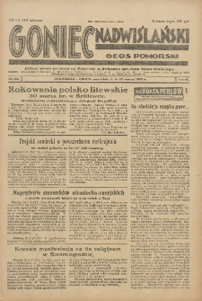 Goniec Nadwiślański: wydanie poranne: Głos Pomorski: jedyne pismo poranne na Pomorzu, poświęcone sprawom stanu średniego 1928.03.22 R.4 Nr68
