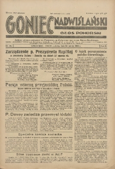 Goniec Nadwiślański: wydanie poranne: Głos Pomorski: jedyne pismo poranne na Pomorzu, poświęcone sprawom stanu średniego 1928.03.24 R.4 Nr70