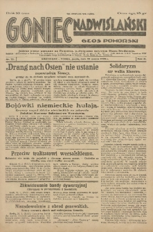 Goniec Nadwiślański: wydanie poranne: Głos Pomorski: jedyne pismo poranne na Pomorzu, poświęcone sprawom stanu średniego 1928.03.28 R.4 Nr73