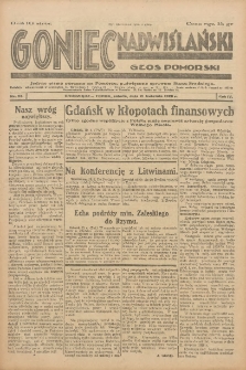 Goniec Nadwiślański: Głos Pomorski: Jedyne pismo poranne na Pomorzu, poświęcone sprawom Stanu Średniego 1928.04.21 R.4 Nr93