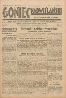 Goniec Nadwiślański: Głos Pomorski: Jedyne pismo poranne na Pomorzu, poświęcone sprawom Stanu Średniego 1928.04.22 R.4 Nr94