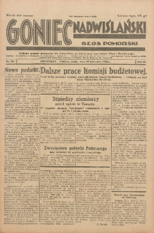 Goniec Nadwiślański: Głos Pomorski: Jedyne pismo poranne na Pomorzu, poświęcone sprawom Stanu Średniego 1928.04.25 R.4 Nr96