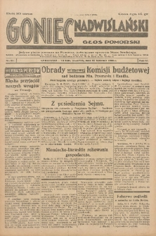 Goniec Nadwiślański: Głos Pomorski: Jedyne pismo poranne na Pomorzu, poświęcone sprawom Stanu Średniego 1928.04.26 R.4 Nr97