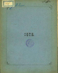 Zweiundzwanzigster Geschäftsberichtder Provinzial-Aktienbank des Grossherzogthums Posen in Posen [1879].
