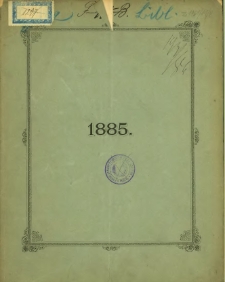 Achtundzwanzigster Gesch&auml;ftsbericht der Provinzial-Aktienbank des Grossherzogthums Posen in Posen [1885].