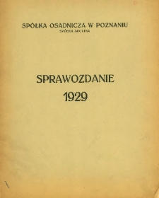 Sprawozdanie za jedenasty rok obrachunkowy 1929.