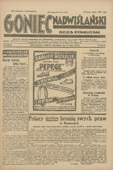 Goniec Nadwiślański: Głos Pomorski: Jedyne pismo poranne na Pomorzu, poświęcone sprawom Stanu Średniego 1928.05.06 R.4 Nr105