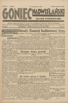 Goniec Nadwiślański: Głos Pomorski: Jedyne pismo poranne na Pomorzu, poświęcone sprawom Stanu Średniego 1928.05.10 R.4 Nr108