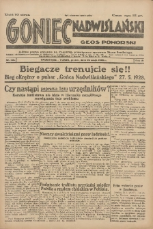 Goniec Nadwiślański: Głos Pomorski: Jedyne pismo poranne na Pomorzu, poświęcone sprawom Stanu Średniego 1928.05.25 R.4 Nr120