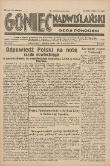 Goniec Nadwiślański: Głos Pomorski: Jedyne pismo poranne na Pomorzu, poświęcone sprawom Stanu Średniego 1928.06.06 R.4 Nr129