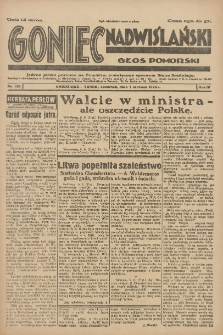 Goniec Nadwiślański: Głos Pomorski: Jedyne pismo poranne na Pomorzu, poświęcone sprawom Stanu Średniego 1928.06.07 R.4 Nr130