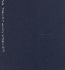 Sprawozdanie Banku Przemysłowc&oacute;w w Poznaniu z czynności w r. 1892. Rok 32.