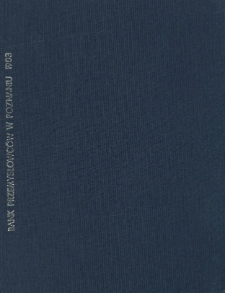 Pogląd na rozw&oacute;j Sp&oacute;łki "Bank Przemysłowc&oacute;w" w Poznaniu w roku 1903 a czterdziestym trzecim istnienia Sp&oacute;łki. Rok. 43.
