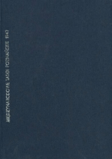 Sprawozdanie z pierwszych powojennych Międzynarodowych Targ&oacute;w Poznańskich (26.4. - 4.5. 1947 r.).