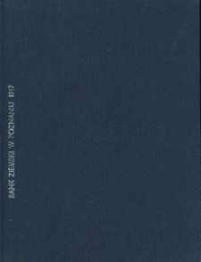 XXX Sprawozdanie i rachunki Banku Ziemskiego w Poznaniu za rok 1917 od 1-go stycznia do 31-go grudnia.
