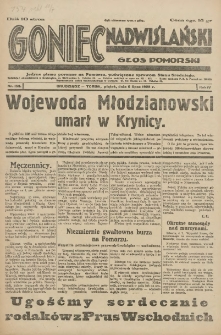 Goniec Nadwiślański: Głos Pomorski: Jedyne pismo poranne na Pomorzu, poświęcone sprawom Stanu Średniego 1928.07.06 R.4 Nr153