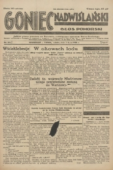 Goniec Nadwiślański: Głos Pomorski: Jedyne pismo poranne na Pomorzu, poświęcone sprawom Stanu Średniego 1928.07.07 R.4 Nr154