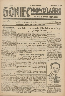 Goniec Nadwiślański: Głos Pomorski: Jedyne pismo poranne na Pomorzu, poświęcone sprawom Stanu Średniego 1928.07.10 R.4 Nr156