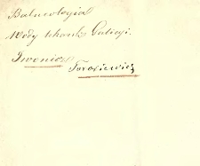 O źr&oacute;dłach alkalinicznych, brom i jod w sobie zawierających, niemni&eacute;j o wodzie żelaznej we wsi Iwoniczu, w Obwodzie Sanockim w Galicyi : wyciąg z fizyczno-chemicznego rozbioru tychże źr&oacute;deł
