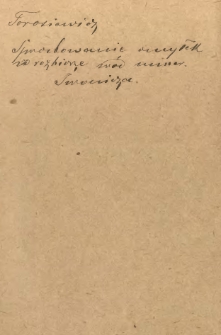 Dodatek do "Sprostowania omyłek zaszłych w powt&oacute;rnym rozbiorze chemicznym w&oacute;d lekarskich iwonickich"