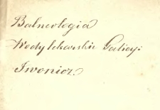 Wissenschaftliche Nachrichten die Mineralw&auml;sser zu Iwonicz