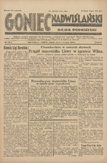 Goniec Nadwiślański: Głos Pomorski: Jedyne pismo poranne na Pomorzu, poświęcone sprawom Stanu Średniego 1928.06.09 R.4 Nr131