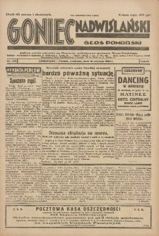 Goniec Nadwiślański: Głos Pomorski: Jedyne pismo poranne na Pomorzu, poświęcone sprawom Stanu Średniego 1928.06.10 R.4 Nr132