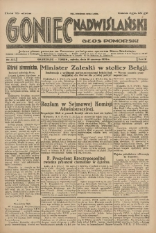 Goniec Nadwiślański: Głos Pomorski: Jedyne pismo poranne na Pomorzu, poświęcone sprawom Stanu Średniego 1928.06.16 R.4 Nr137