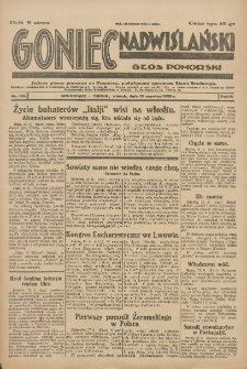 Goniec Nadwiślański: Głos Pomorski: Jedyne pismo poranne na Pomorzu, poświęcone sprawom Stanu Średniego 1928.06.19 R.4 Nr139