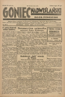 Goniec Nadwiślański: Głos Pomorski: Jedyne pismo poranne na Pomorzu, poświęcone sprawom Stanu Średniego 1928.07.21 R.4 Nr166