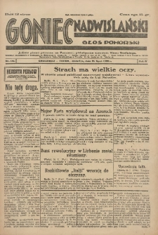 Goniec Nadwiślański: Głos Pomorski: Jedyne pismo poranne na Pomorzu, poświęcone sprawom Stanu Średniego 1928.07.26 R.4 Nr170