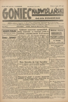 Goniec Nadwiślański: Głos Pomorski: Jedyne pismo poranne na Pomorzu, poświęcone sprawom Stanu Średniego 1928.07.29 R.4 Nr173.