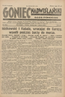 Goniec Nadwiślański: Głos Pomorski: Jedyne pismo poranne na Pomorzu, poświęcone sprawom Stanu Średniego 1928.08.07 R.4 Nr180