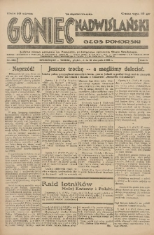 Goniec Nadwiślański: Głos Pomorski: Jedyne pismo poranne na Pomorzu, poświęcone sprawom Stanu Średniego 1928.08.10 R.4 Nr183