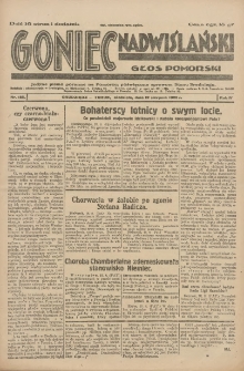 Goniec Nadwiślański: Głos Pomorski: Jedyne pismo poranne na Pomorzu, poświęcone sprawom Stanu Średniego 1928.08.12 R.4 Nr185