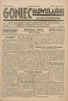 Goniec Nadwiślański: Głos Pomorski: Jedyne pismo poranne na Pomorzu, poświęcone sprawom Stanu Średniego 1928.08.26 R.4 Nr196
