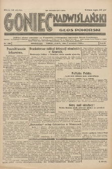 Goniec Nadwiślański: Głos Pomorski: Jedyne pismo poranne na Pomorzu, poświęcone sprawom Stanu Średniego 1928.09.07 R.4 Nr206
