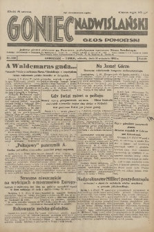 Goniec Nadwiślański: Głos Pomorski: Jedyne pismo poranne na Pomorzu, poświęcone sprawom Stanu Średniego 1928.09.11 R.4 Nr209