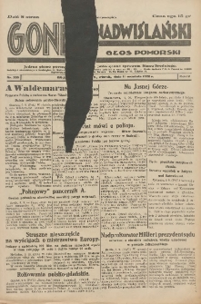 Goniec Nadwiślański: Głos Pomorski: Jedyne pismo poranne na Pomorzu, poświęcone sprawom Stanu Średniego 1928.09.11 R.4 Nr209