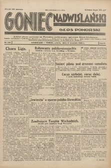 Goniec Nadwiślański: Głos Pomorski: Jedyne pismo poranne na Pomorzu, poświęcone sprawom Stanu Średniego 1928.09.14 R.4 Nr212
