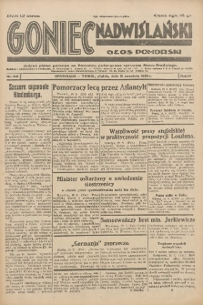 Goniec Nadwiślański: Głos Pomorski: Jedyne pismo poranne na Pomorzu, poświęcone sprawom Stanu Średniego 1928.09.21 R.4 Nr218