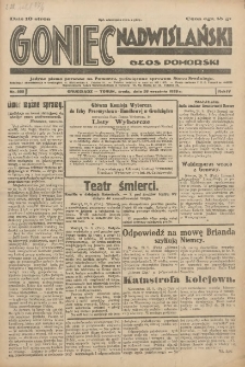 Goniec Nadwiślański: Głos Pomorski: Jedyne pismo poranne na Pomorzu, poświęcone sprawom Stanu Średniego 1928.09.26 R.4 Nr222