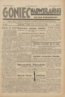 Goniec Nadwiślański: Głos Pomorski: Jedyne pismo poranne na Pomorzu, poświęcone sprawom Stanu Średniego 1928.09.29 R.4 Nr225