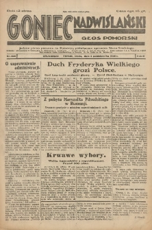 Goniec Nadwiślański: Głos Pomorski: Jedyne pismo poranne na Pomorzu, poświęcone sprawom Stanu Średniego 1928.10.03 R.4 nr228