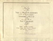 Karte eines Theils von Neu oder West Gallicien welcher die Woywodschaften Sendomier und Krakau enth&auml;lt nebst einem Theil von Alt Gallicien in XII Blatt, entworffen von Daniel Gottlob Reymann k&ouml;nigl. preuss. [...].